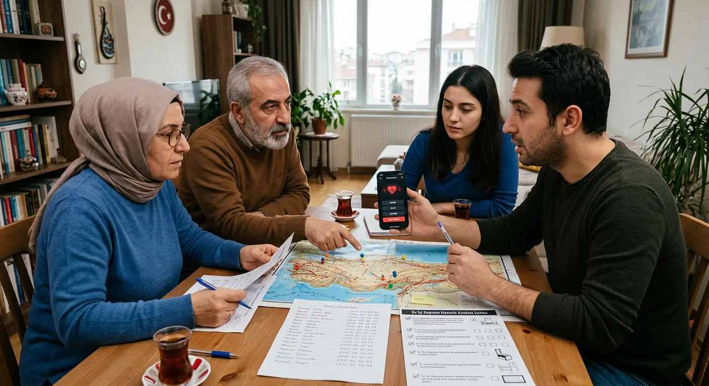 Aile deprem güvenlik planı