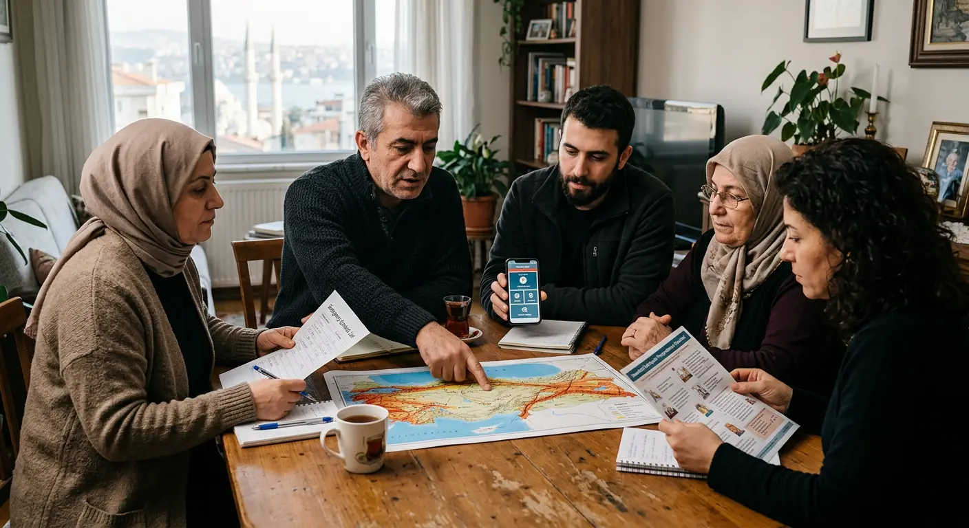 Aile deprem güvenlik planı