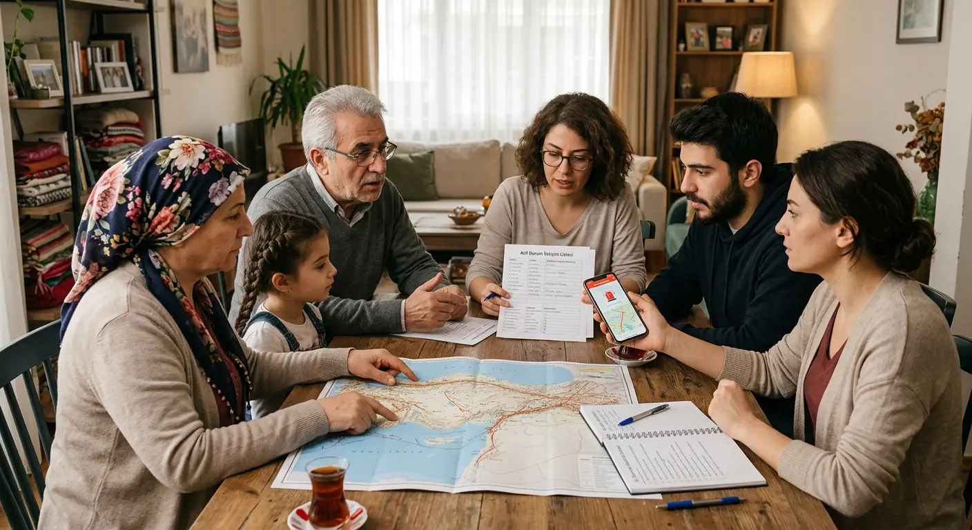 Aile deprem güvenlik planı