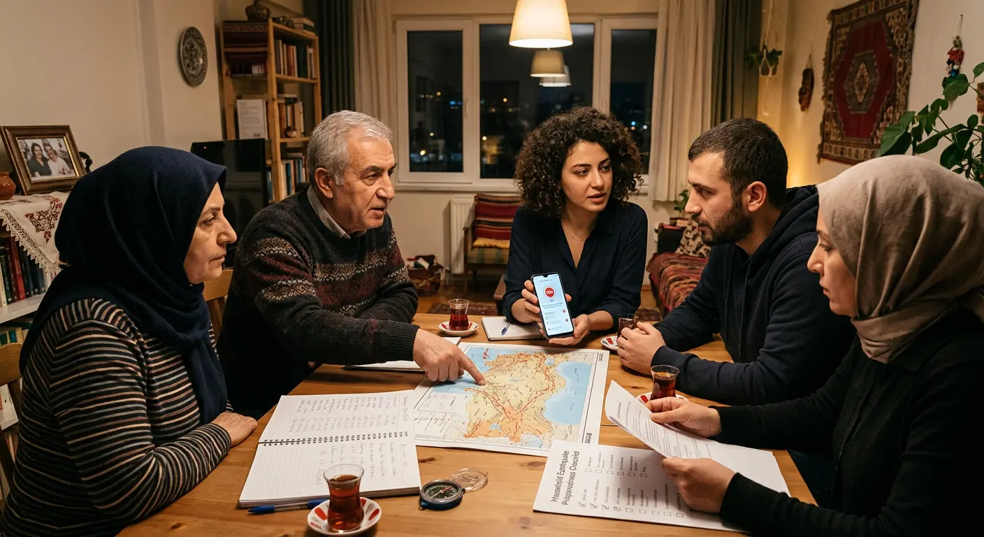 Aile deprem güvenlik planı