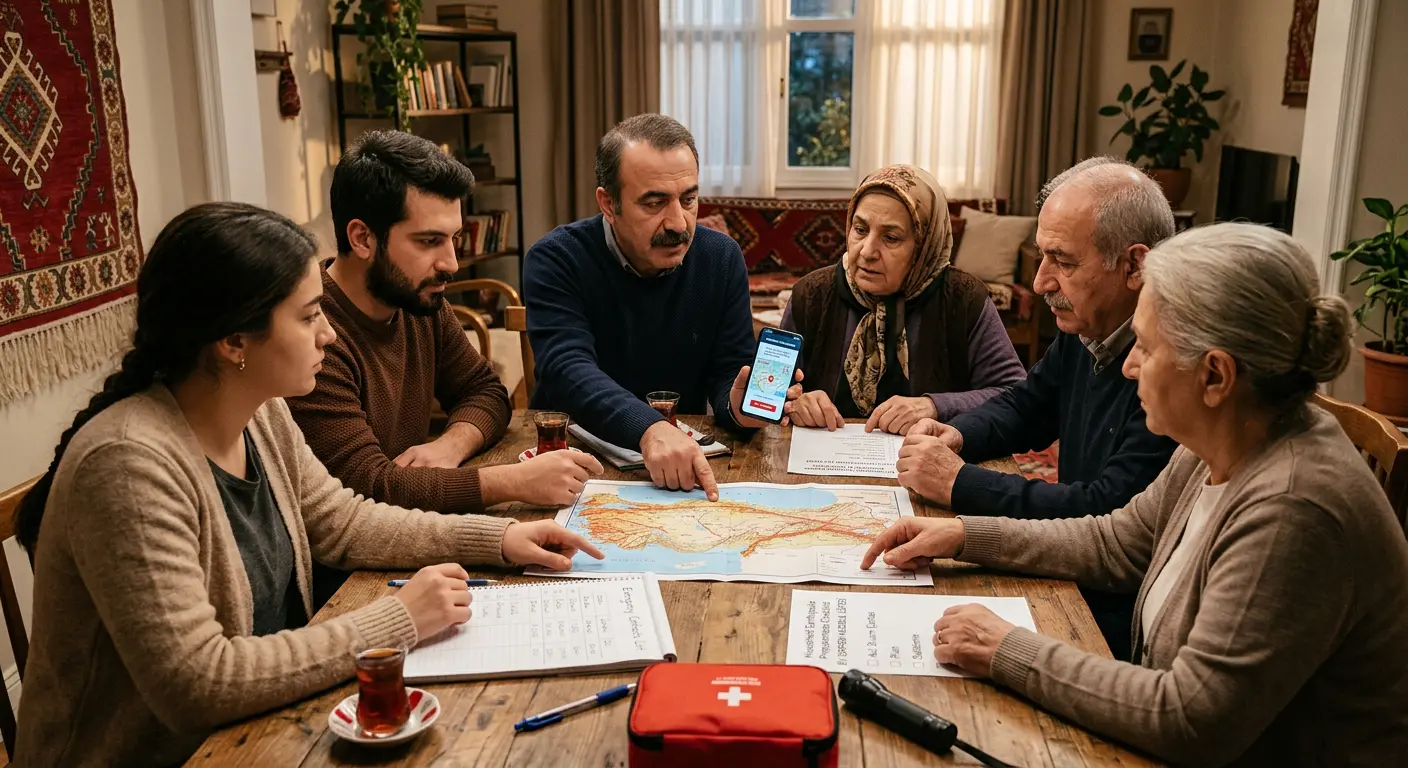 Aile deprem güvenlik planı