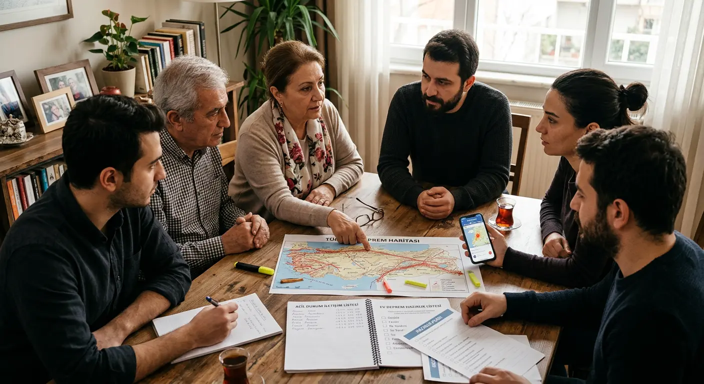 Aile deprem güvenlik planı