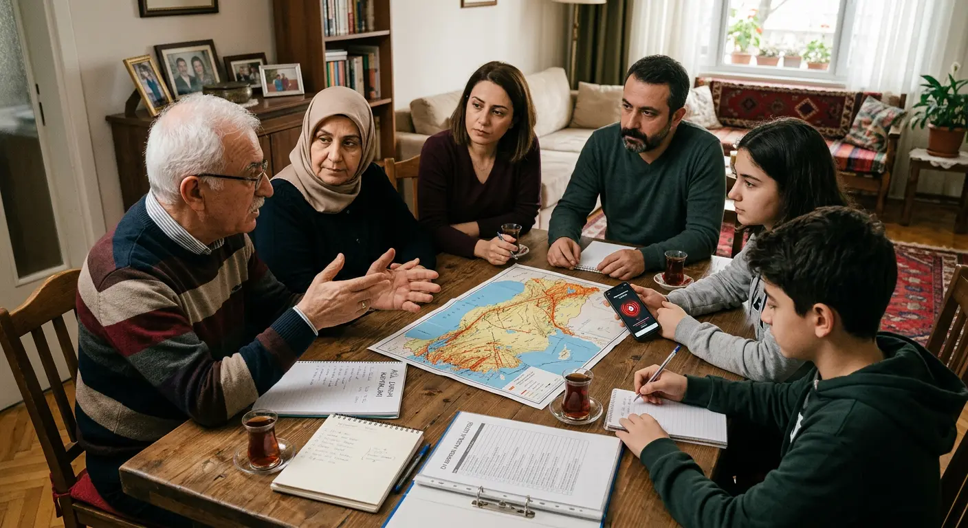 Aile deprem güvenlik planı