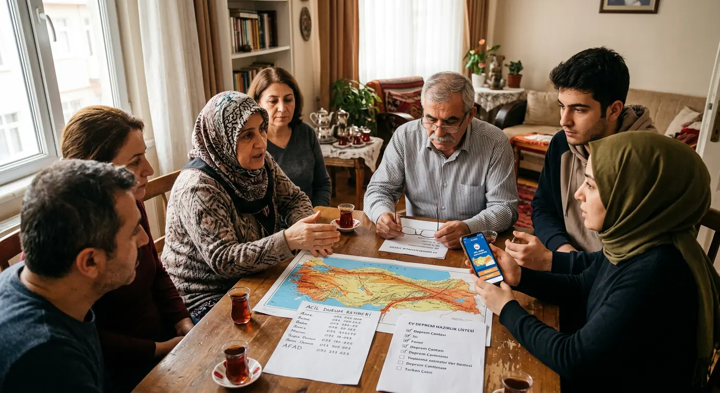 Aile deprem güvenlik planı
