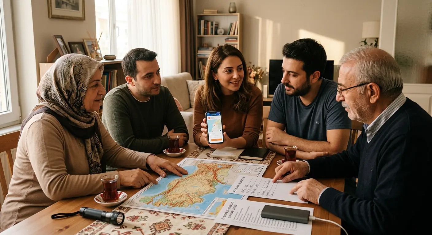 Aile deprem güvenlik planı