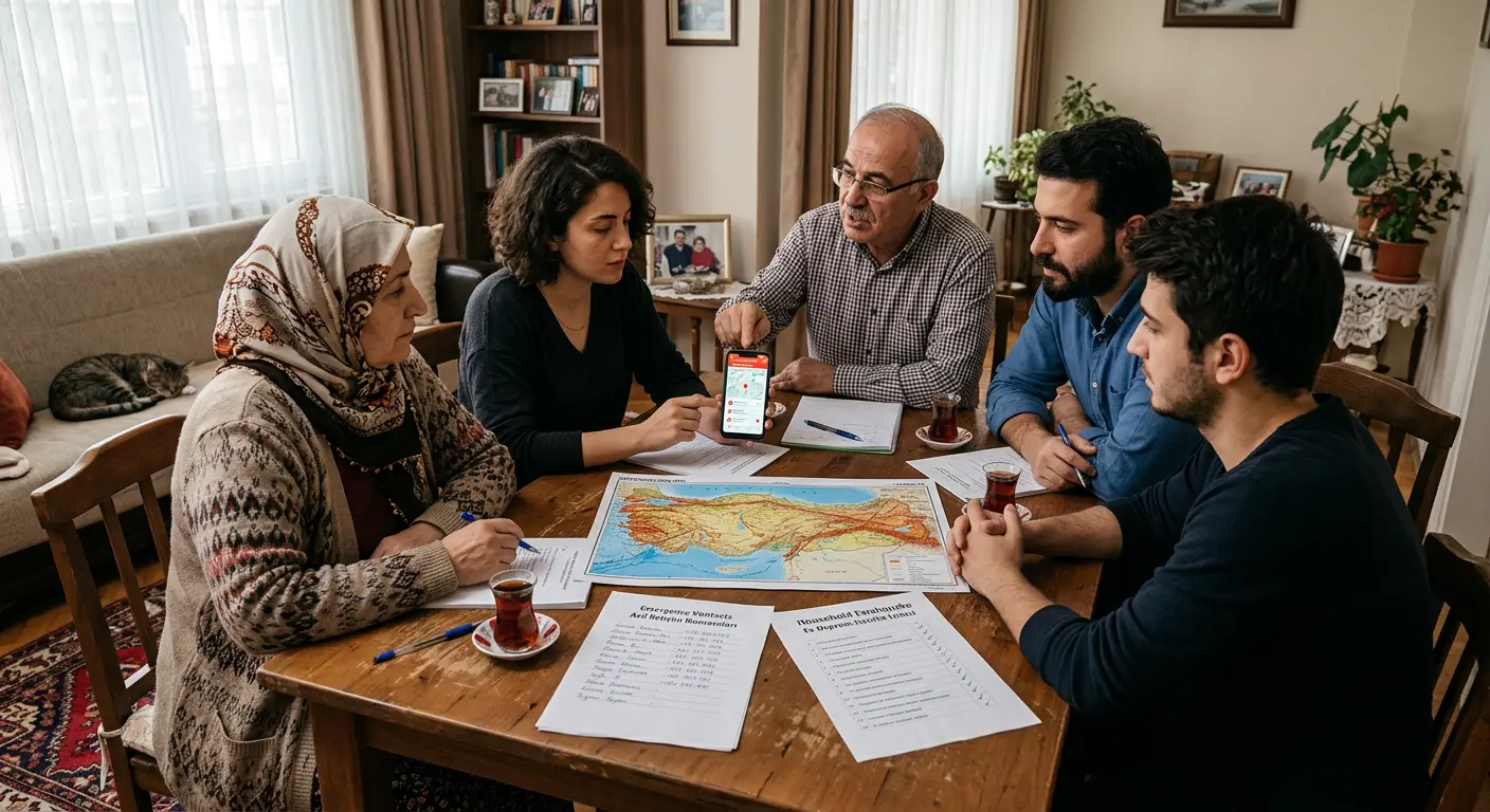 Aile deprem güvenlik planı