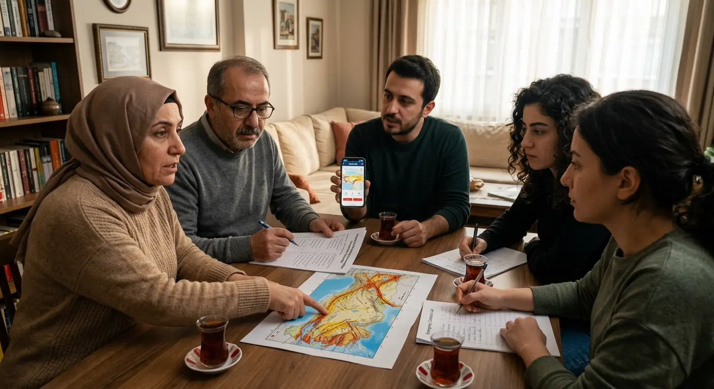 Aile deprem güvenlik planı