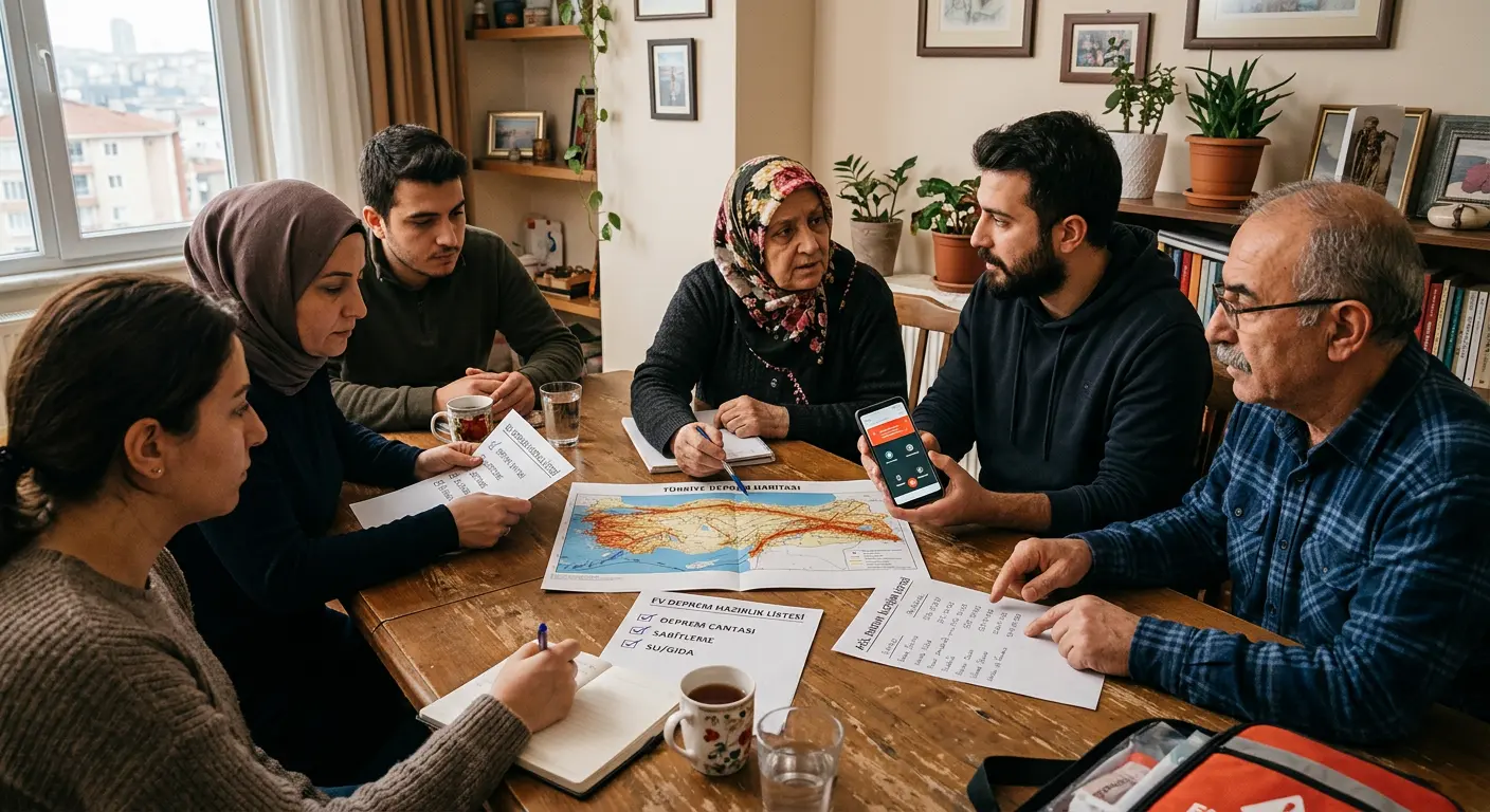 Aile deprem güvenlik planı
