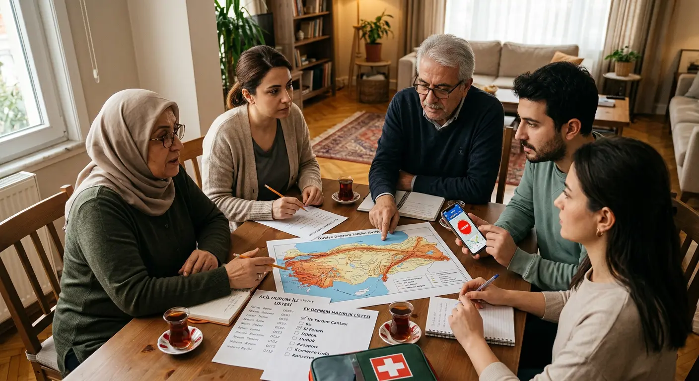 Aile deprem güvenlik planı