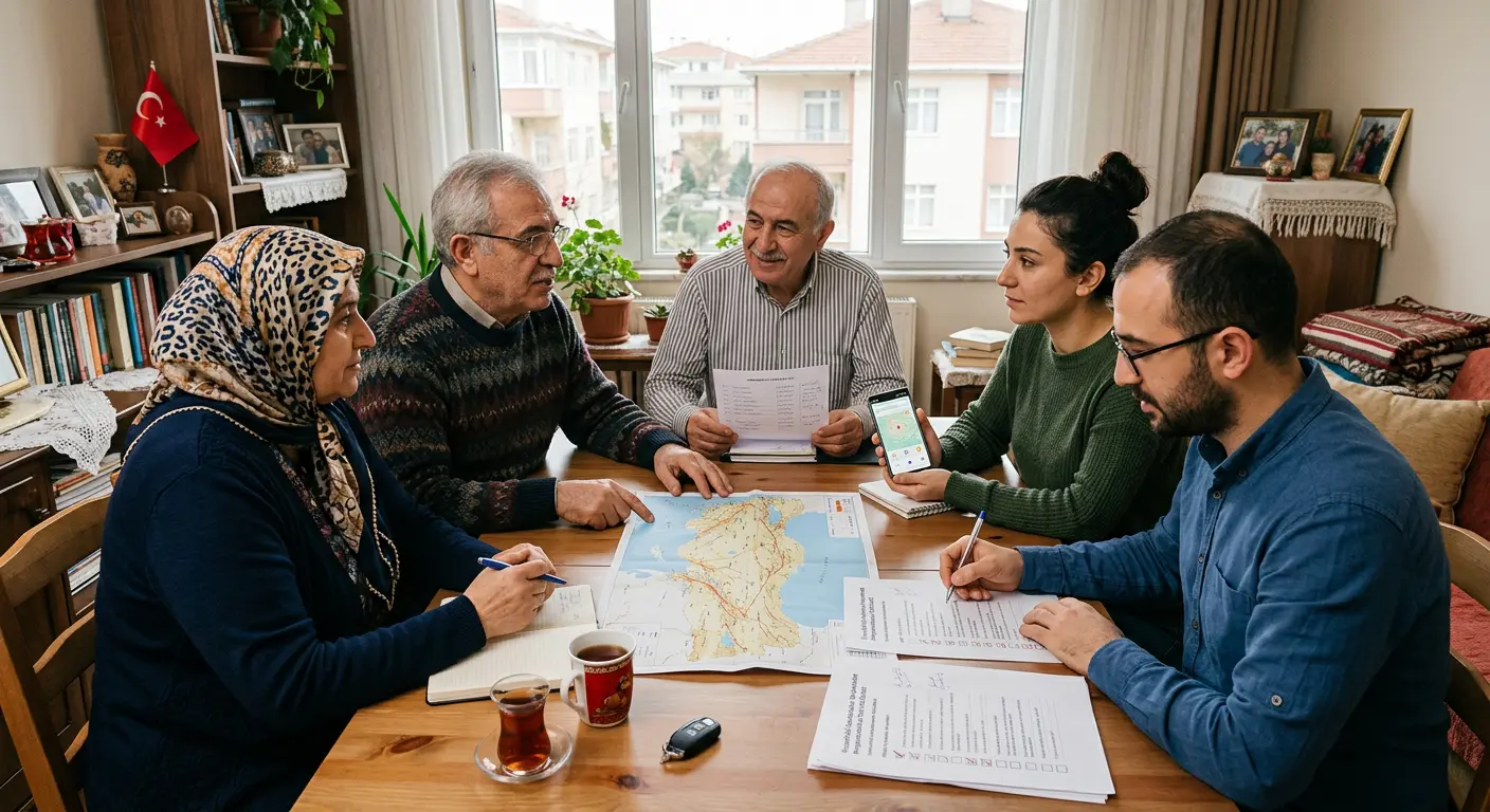 Aile deprem güvenlik planı