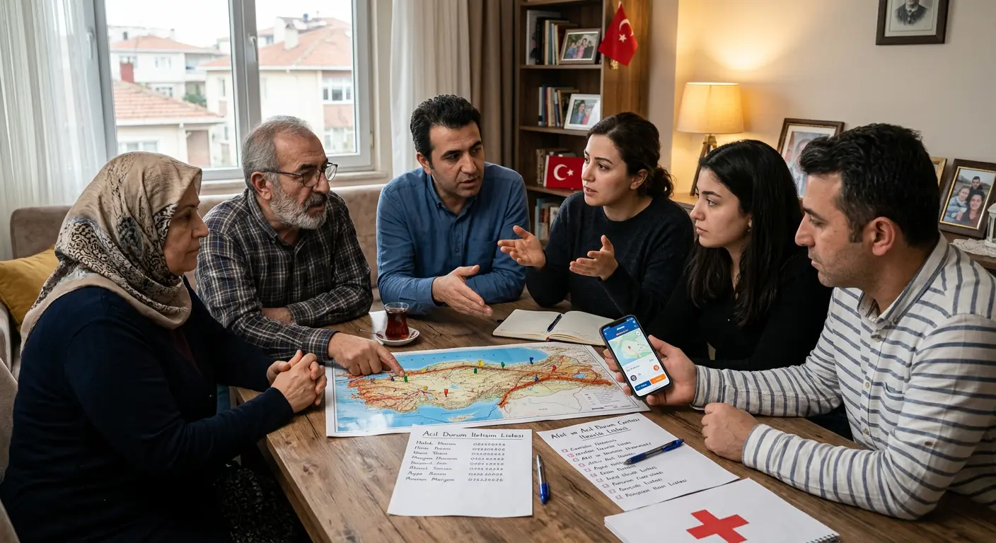 Aile deprem güvenlik planı