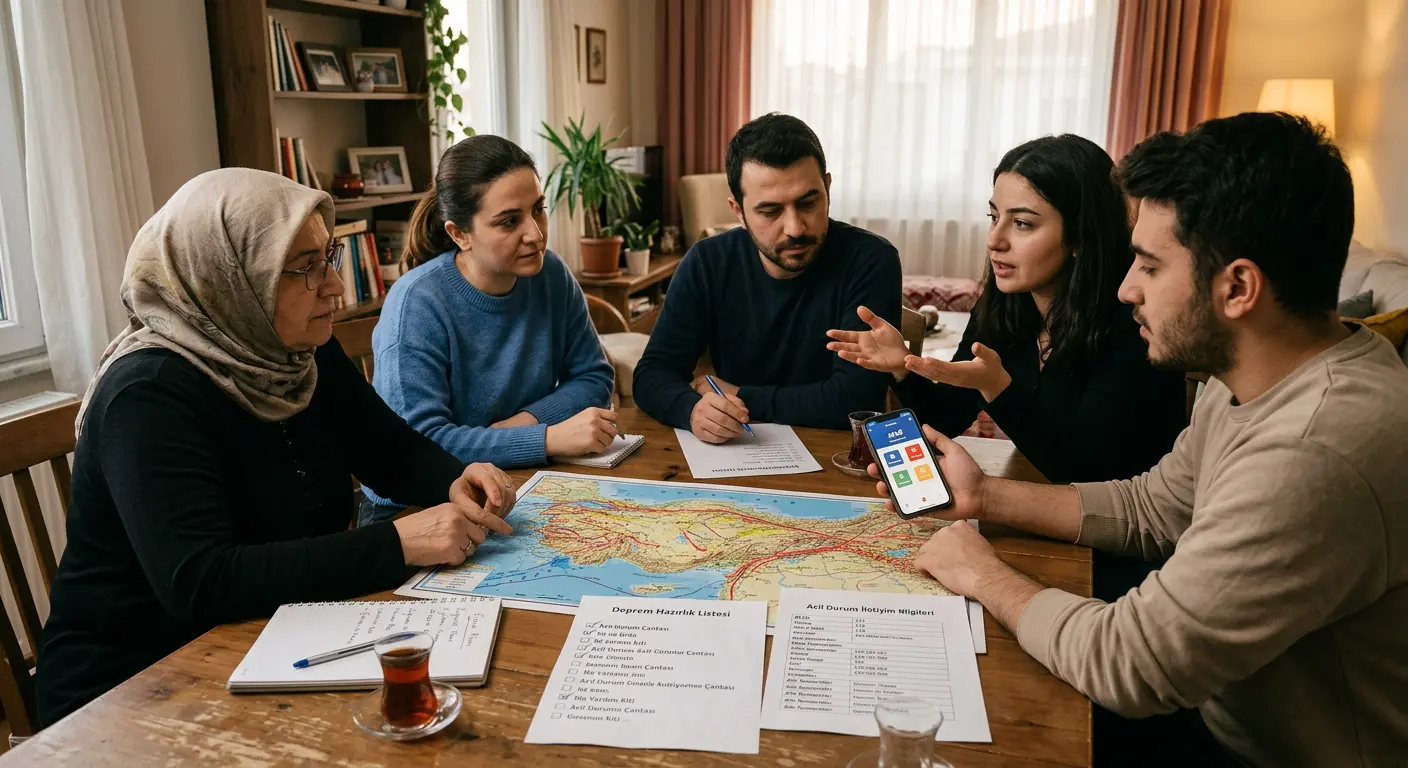 Aile deprem güvenlik planı