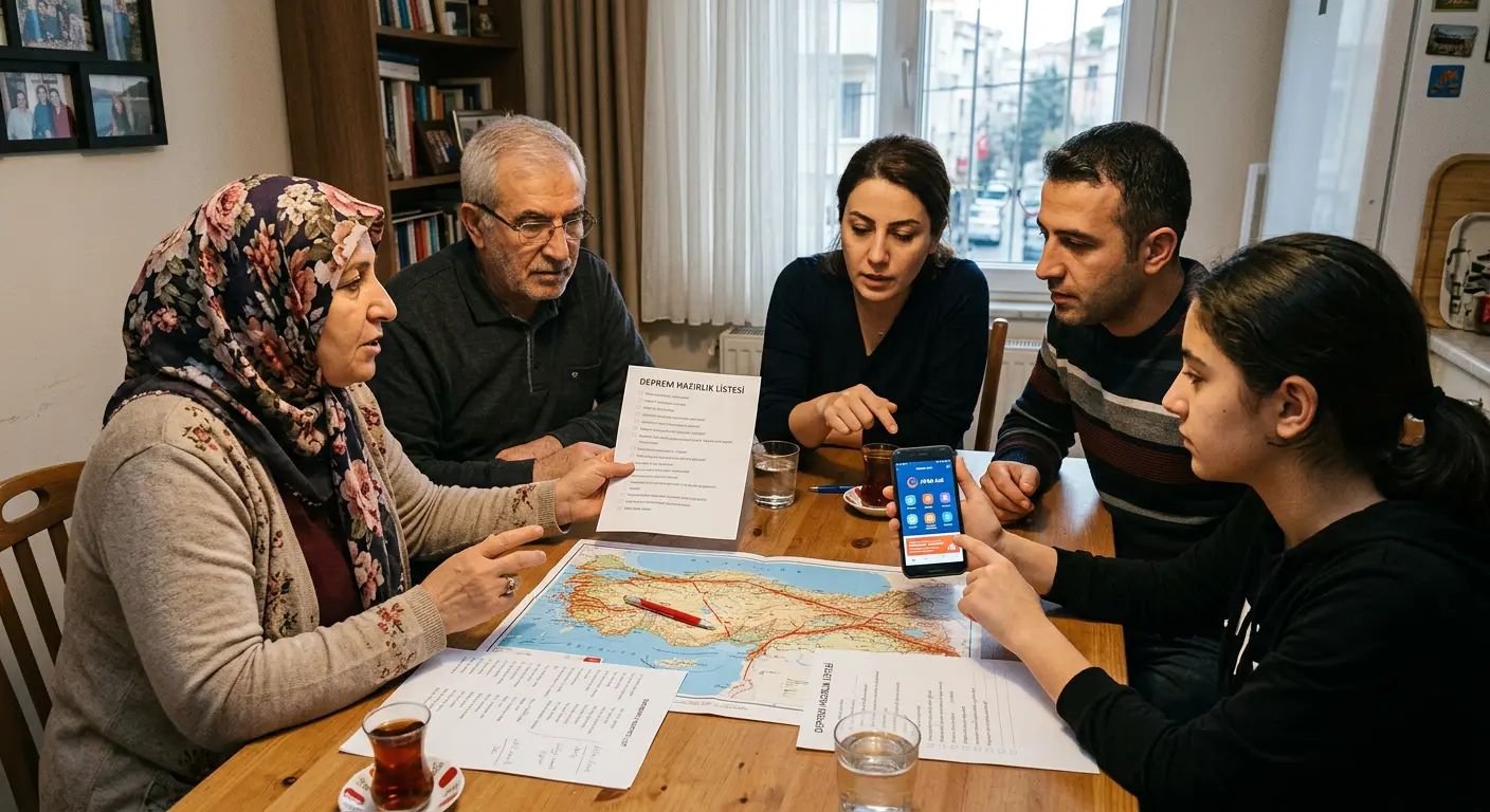 Aile deprem güvenlik planı