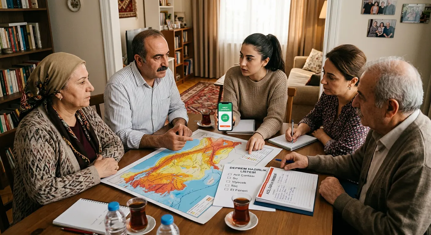 Aile deprem güvenlik planı