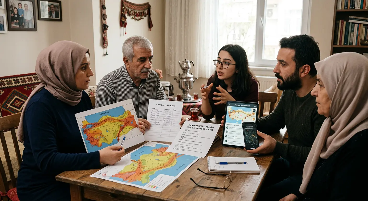 Aile deprem güvenlik planı