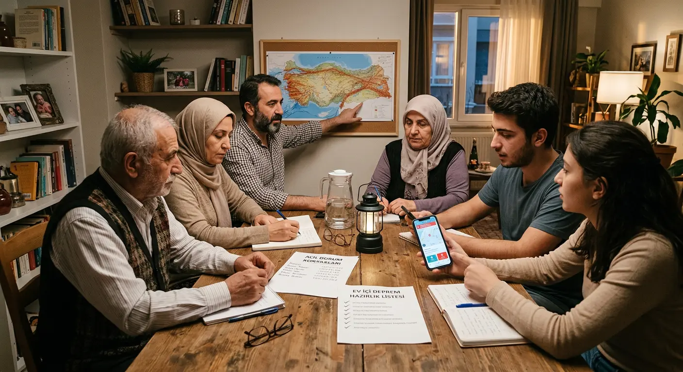 Aile deprem güvenlik planı