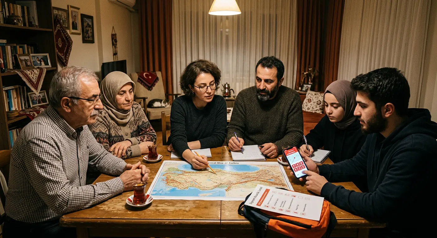 Aile deprem güvenlik planı