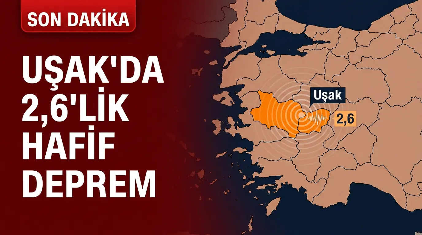 Uşak ve Denizli Sınırında 2.6 Büyüklüğünde Deprem: Bölgesel Sismik Analiz
