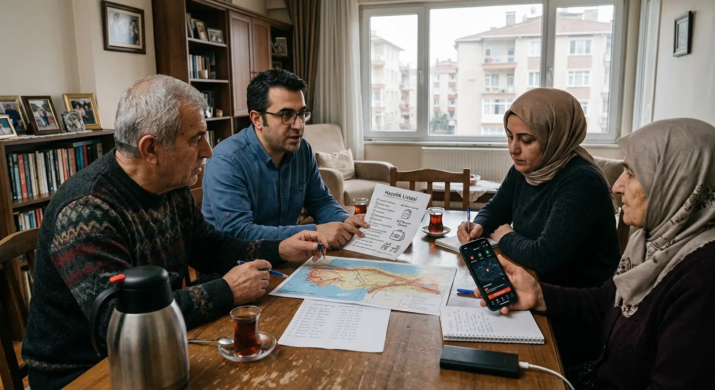 Aile deprem güvenlik planı