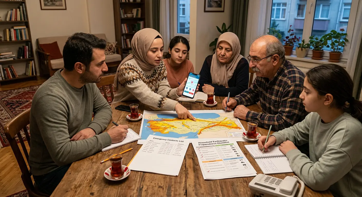 Aile deprem güvenlik planı