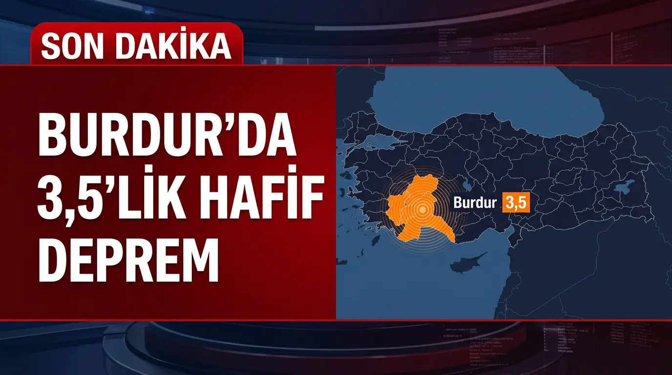 Burdur Dere-Kas Mevkiinde 3.5 Büyüklüğünde Deprem Meydana Geldi