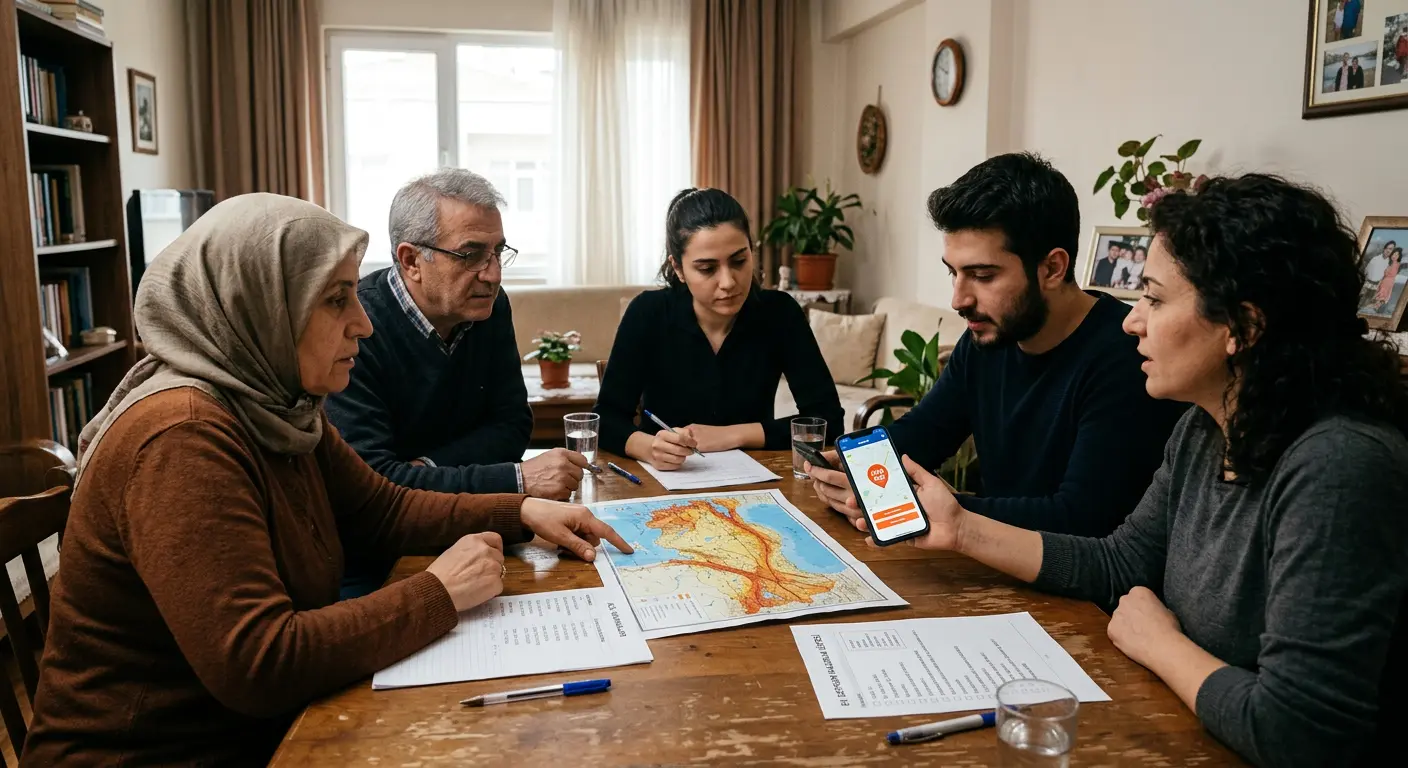 Aile deprem güvenlik planı