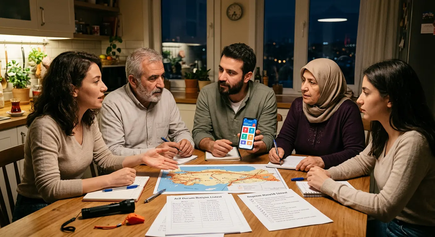 Aile deprem güvenlik planı