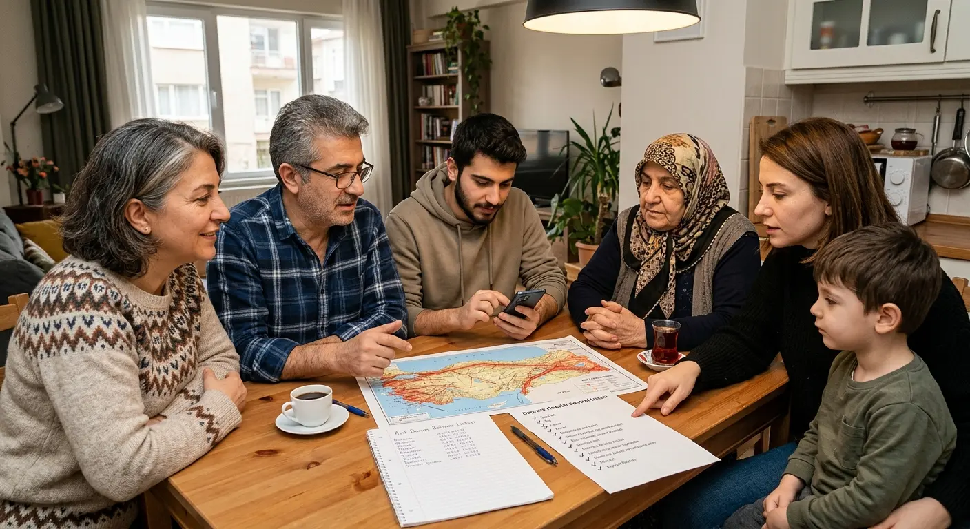 Aile deprem güvenlik planı