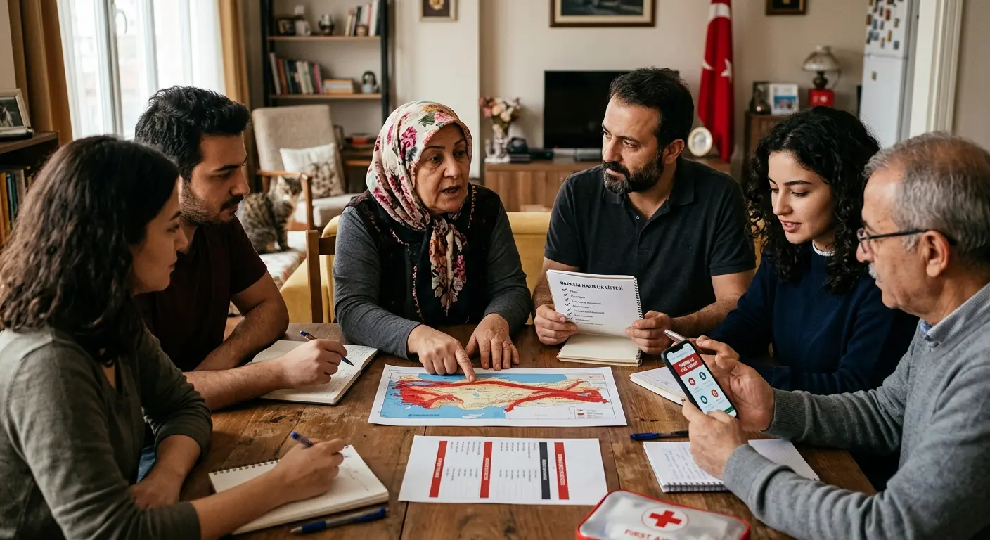 Aile deprem güvenlik planı