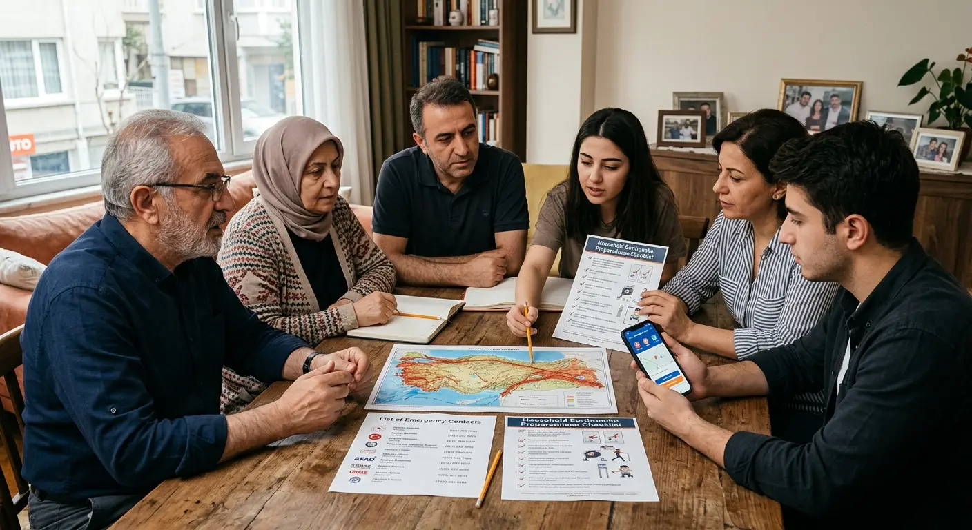 Aile deprem güvenlik planı