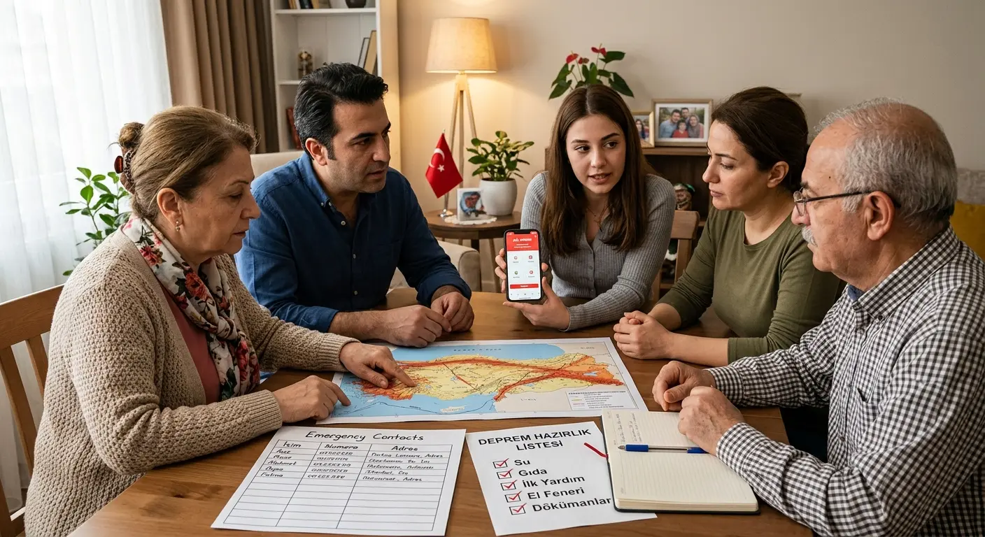 Aile deprem güvenlik planı