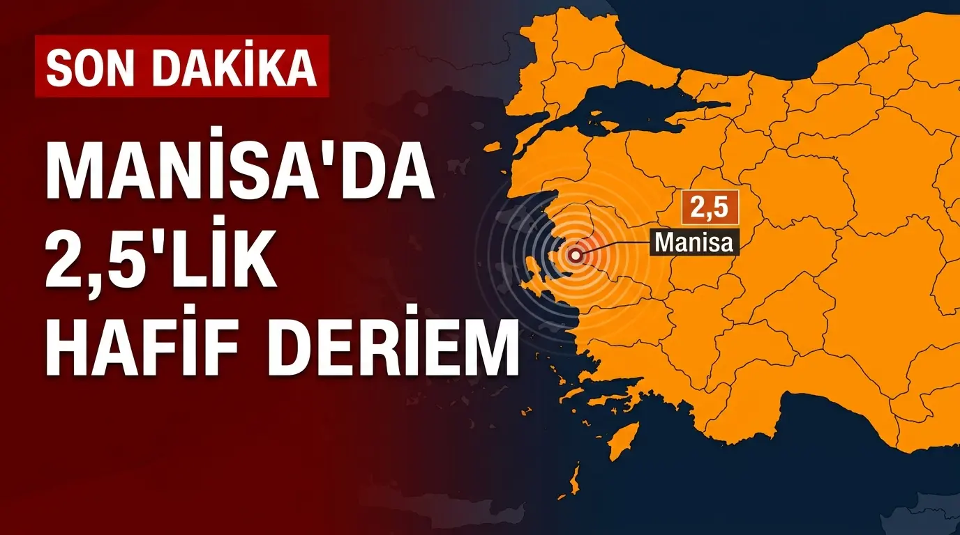 Balıkesir ve Manisa Sınırında 2.5 Büyüklüğünde Mikro Deprem
