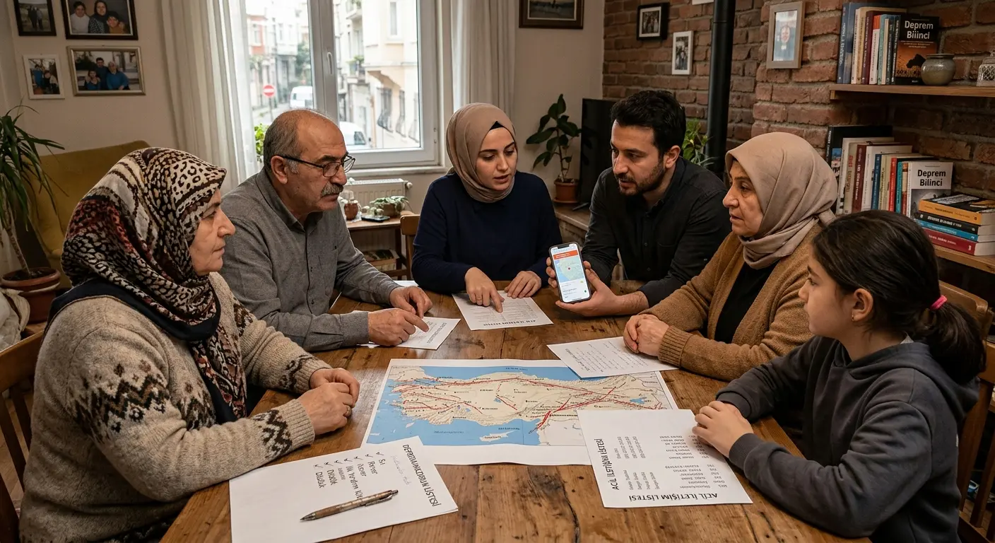 Aile deprem güvenlik planı