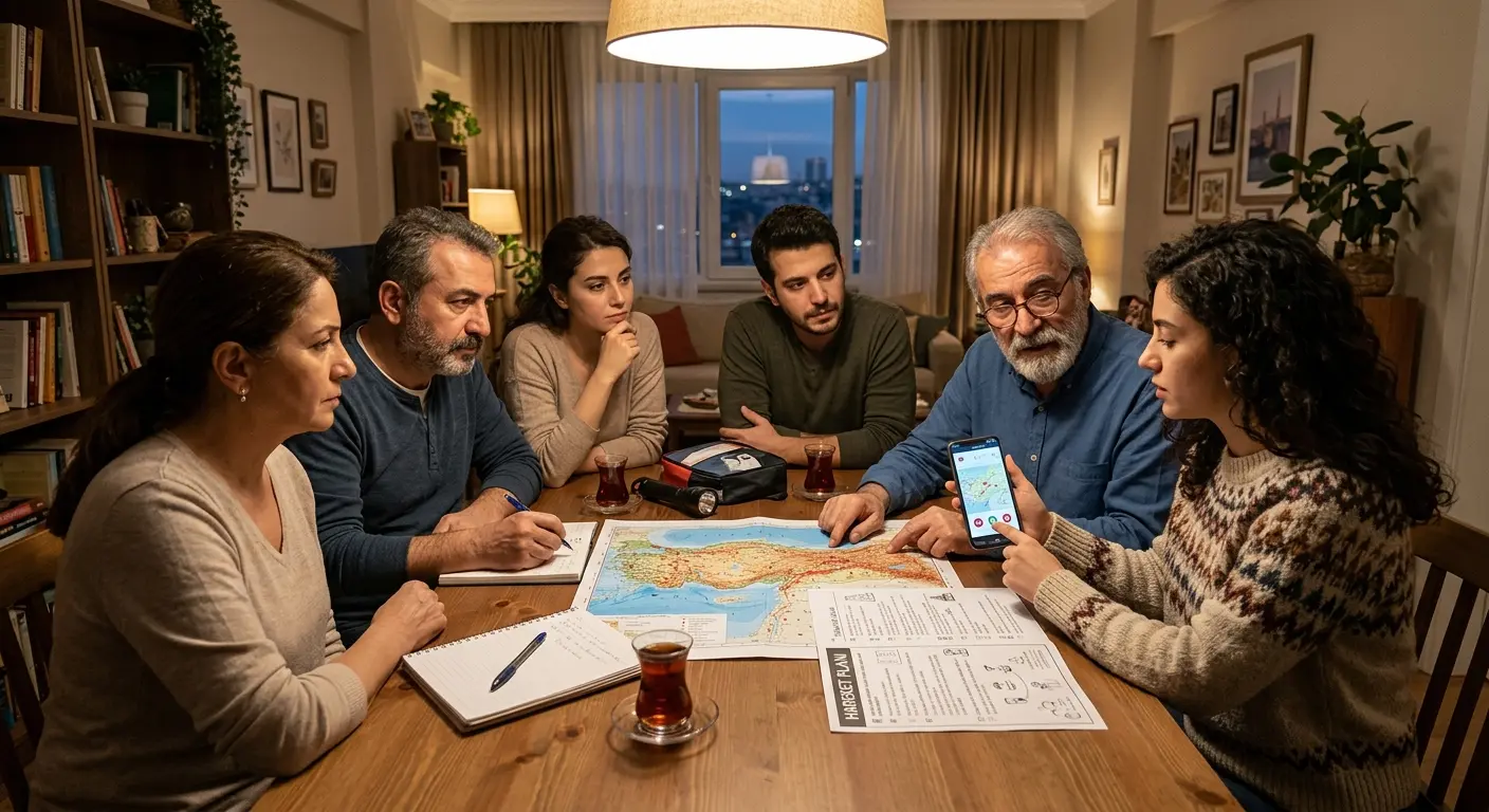 Aile deprem güvenlik planı