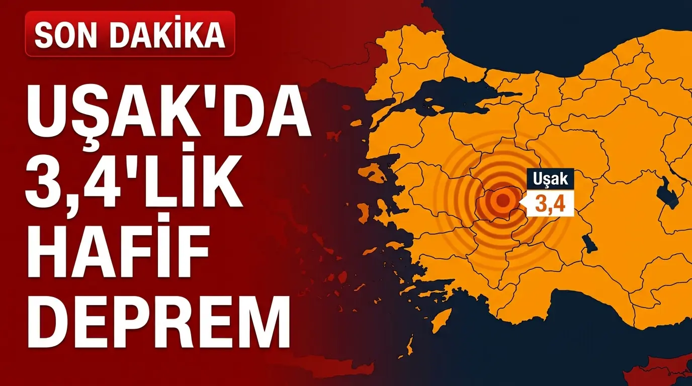 Uşak 3.4 Büyüklüğünde Depremle Sarsıldı: Yenicekent-Buldan Detayları
