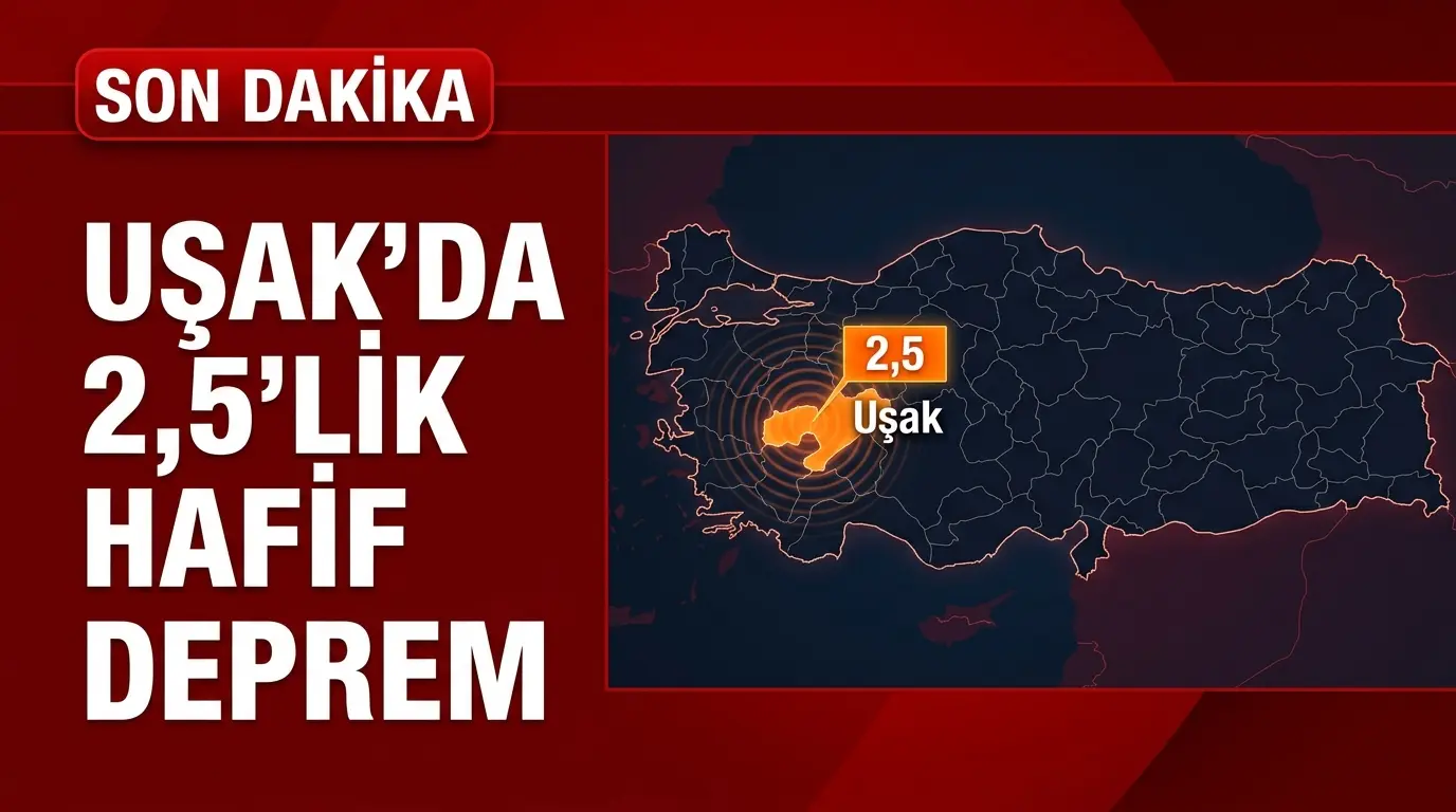 Uşak Deprem Son Dakika: Mahmutlu-Buldan Merkezli 2.5 Şiddetinde Sarsıntı