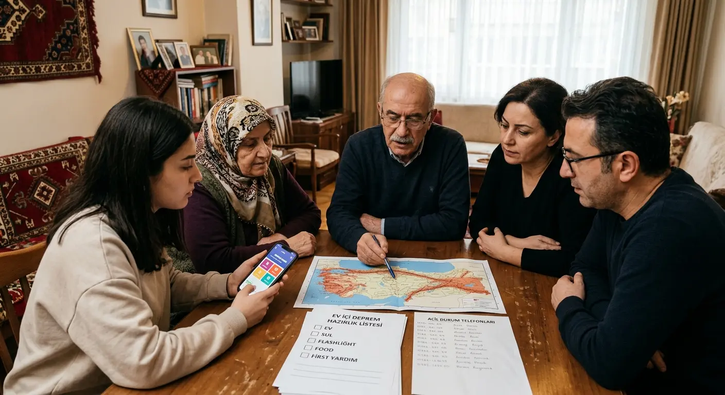Aile deprem güvenlik planı