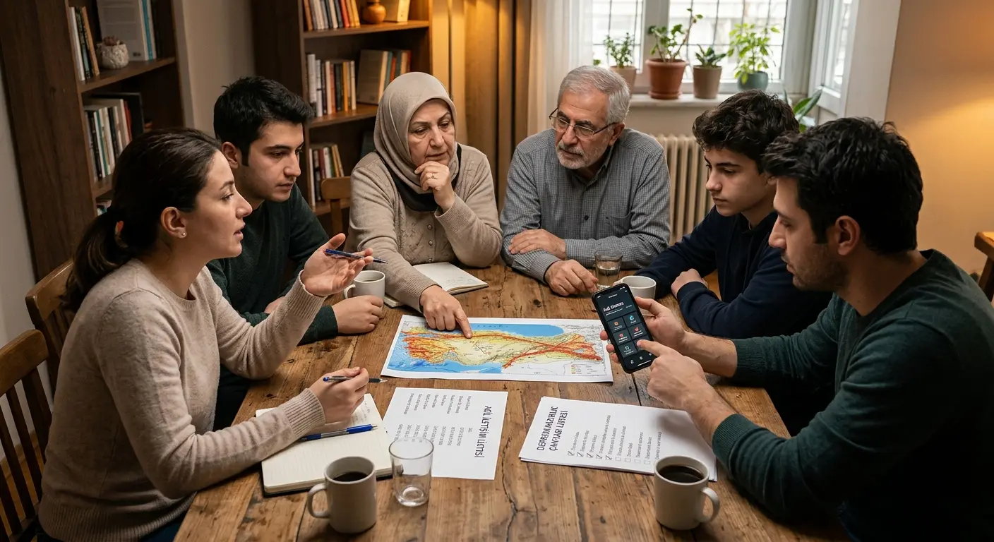 Aile deprem güvenlik planı