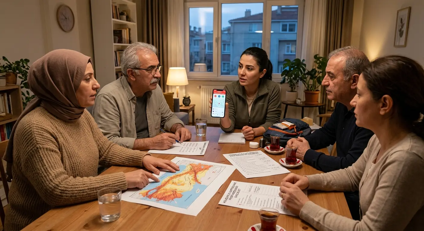 Aile deprem güvenlik planı