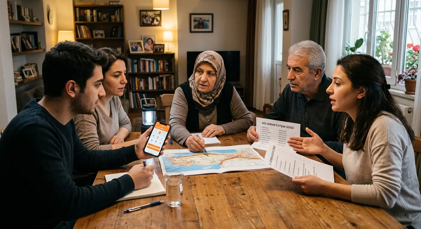 Aile deprem güvenlik planı