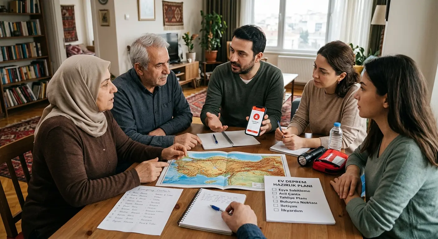 Aile deprem güvenlik planı