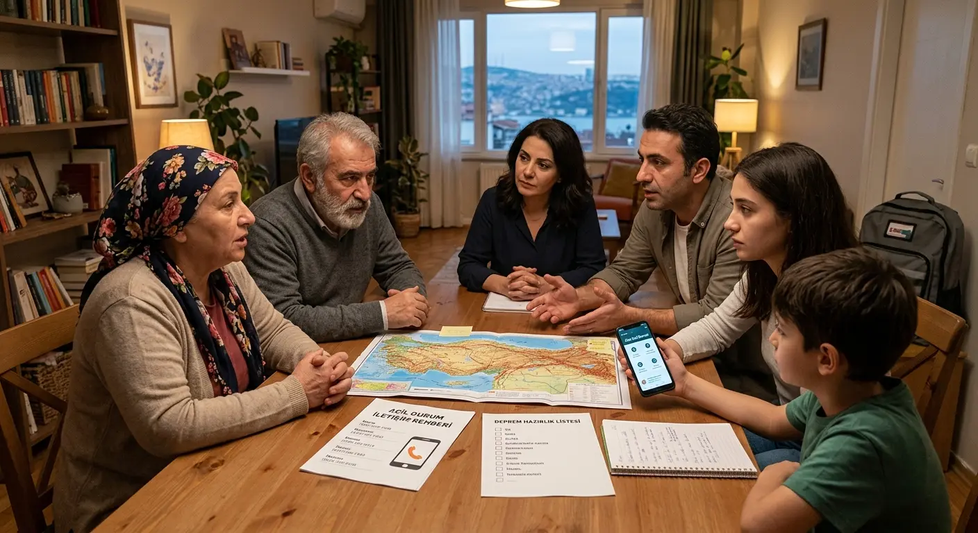 Aile deprem güvenlik planı