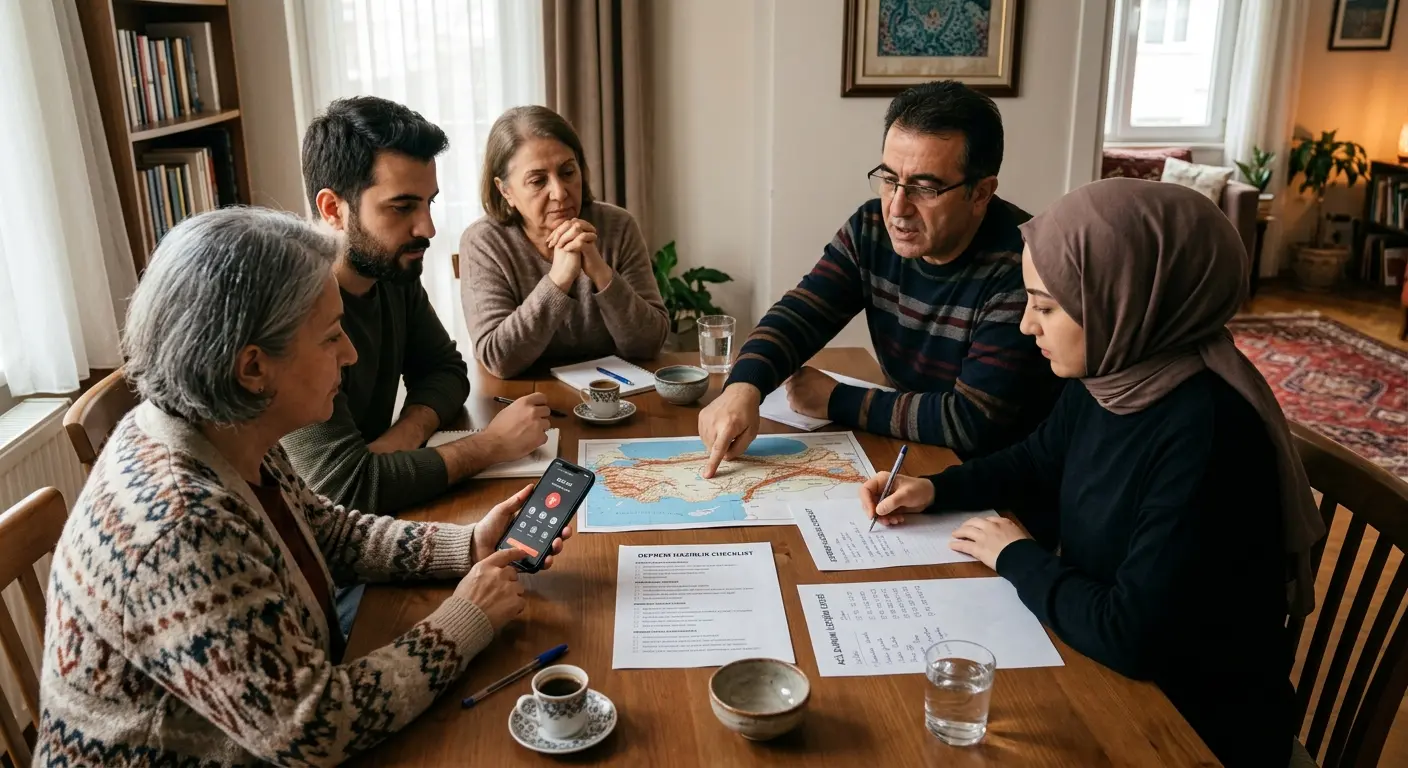 Aile deprem güvenlik planı