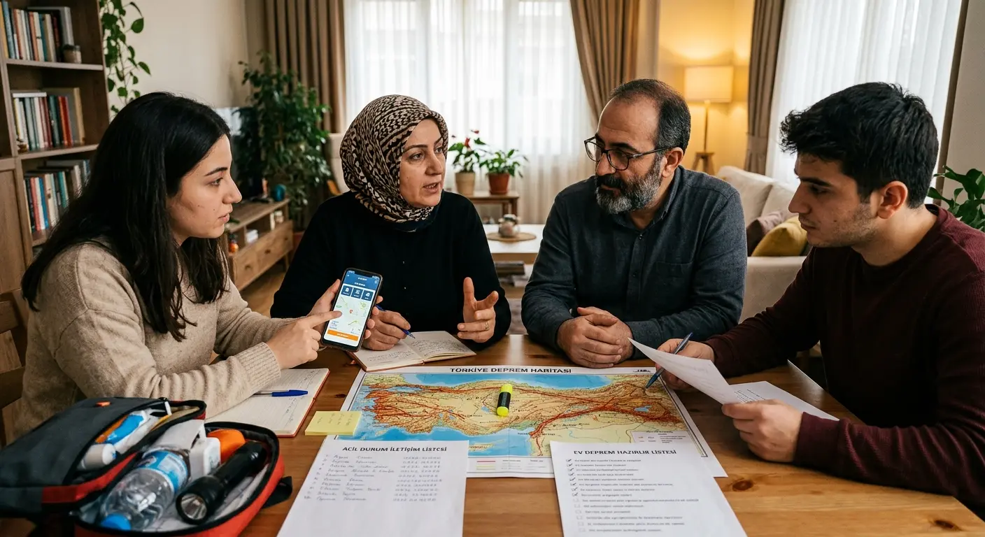 Aile deprem güvenlik planı