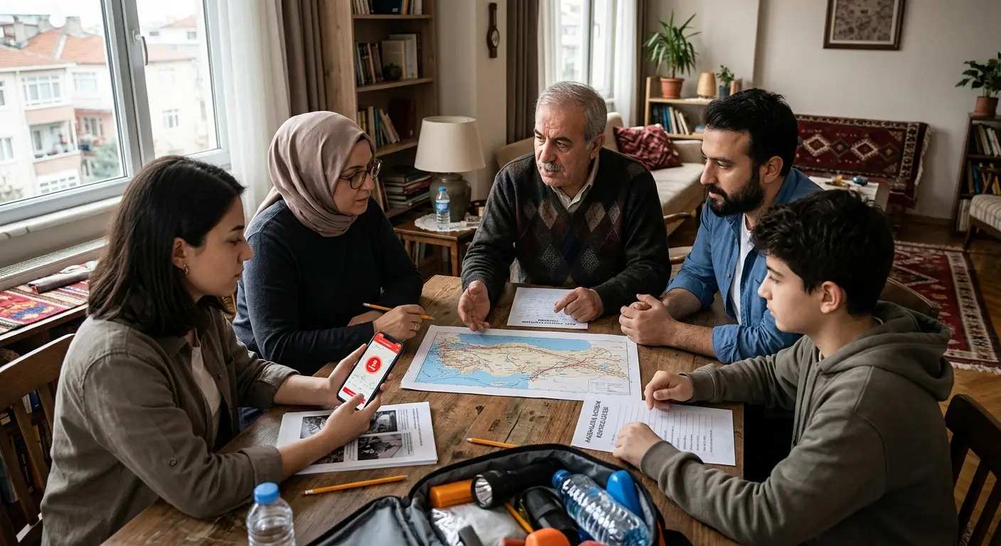 Aile deprem güvenlik planı
