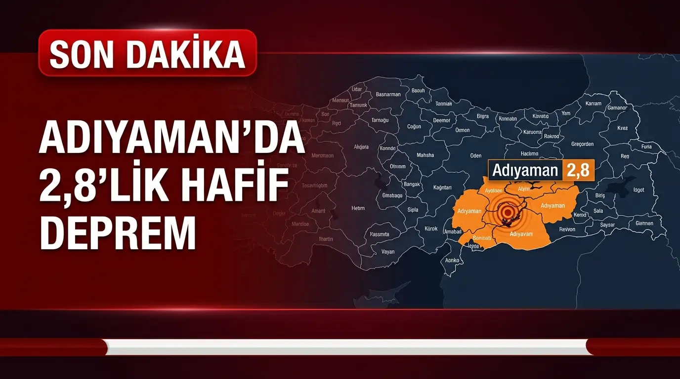 Adıyaman Kurucaova 2.8 Büyüklüğünde Deprem Haberi ve Analizi