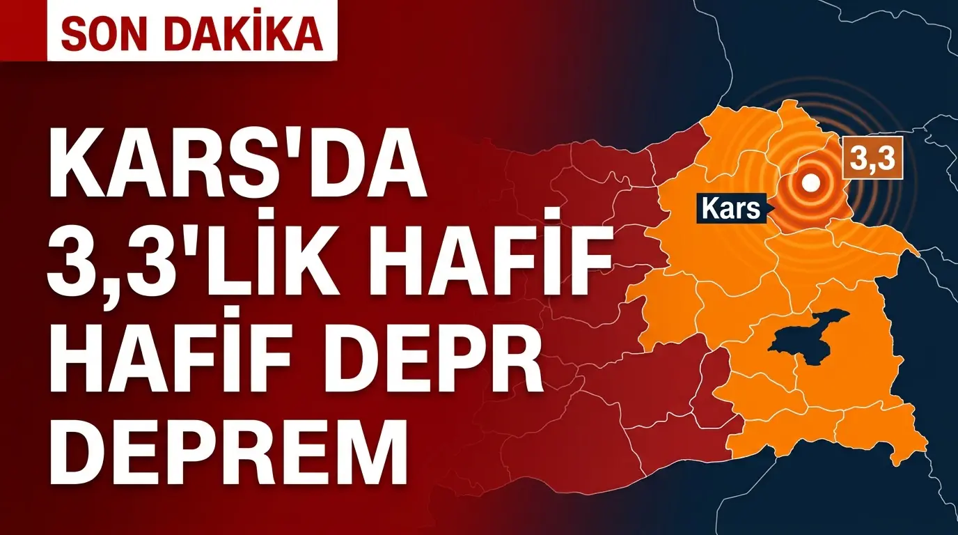 Kars ve Erzurum Sınırında 3.3 Büyüklüğünde Korkutan Deprem