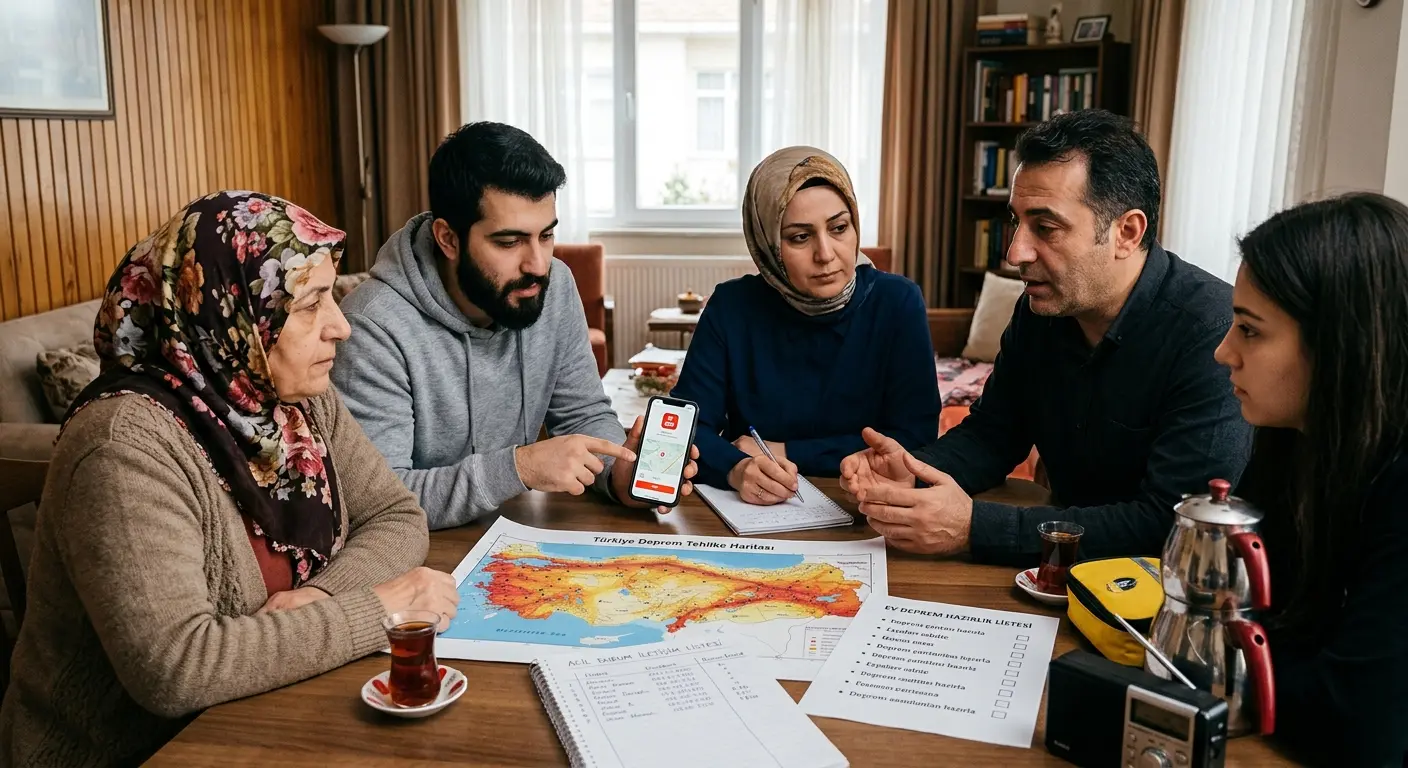 Aile deprem güvenlik planı