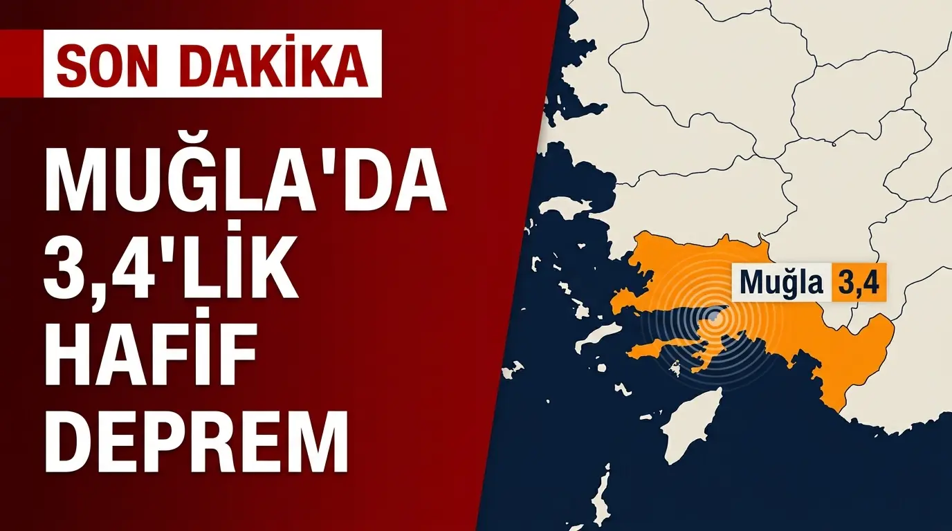 Son Dakika Muğla Depremi: Akdeniz’de 3.4 Büyüklüğünde Sarsıntı