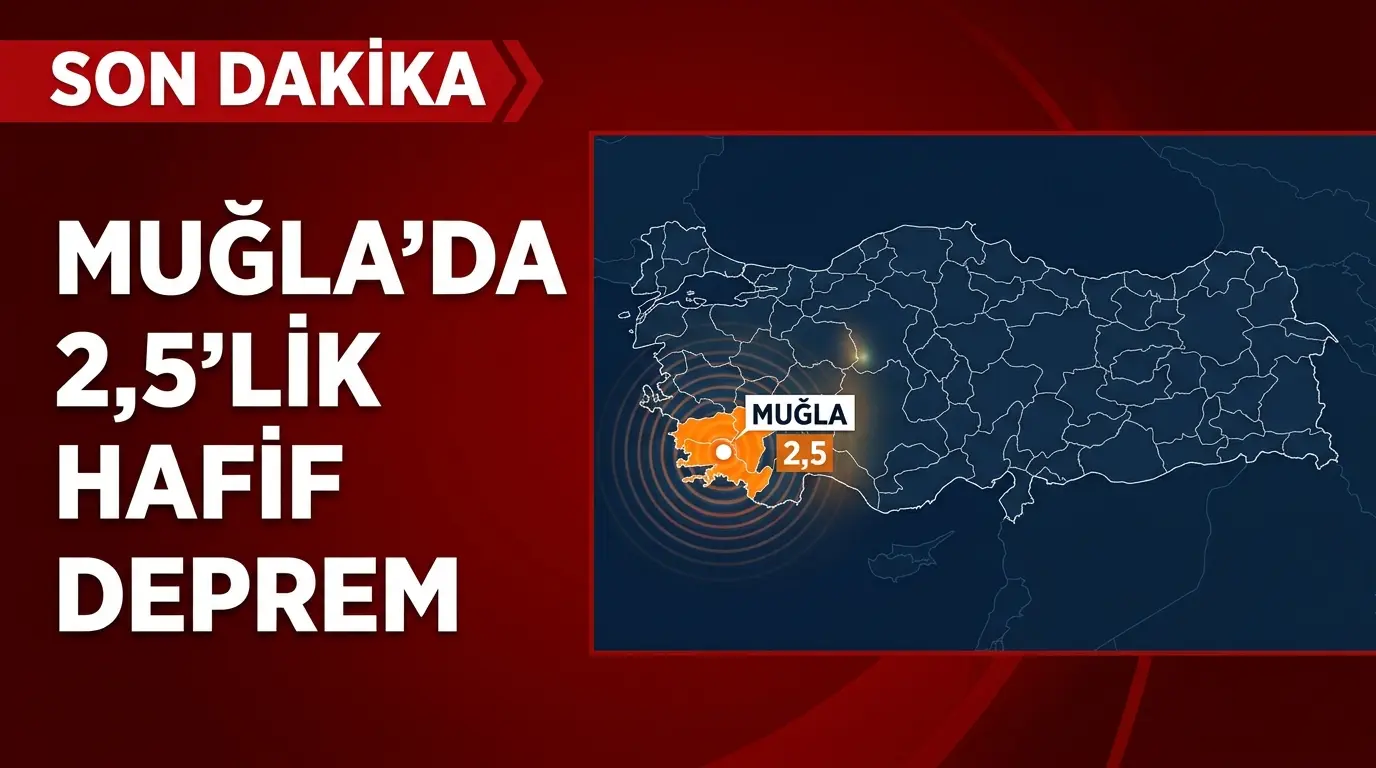 Muğla Akdeniz’de 2.5 Büyüklüğünde Deprem: Sismik Hareketlilik Analizi